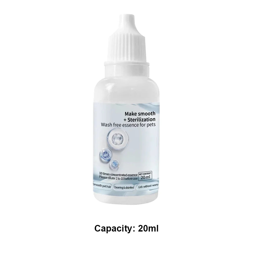 Cat and Dog Grooming Essence: 3-5 Pieces Steam Brush Wash-Free Hair Serum for Effective Pet Cleaning and Depilation