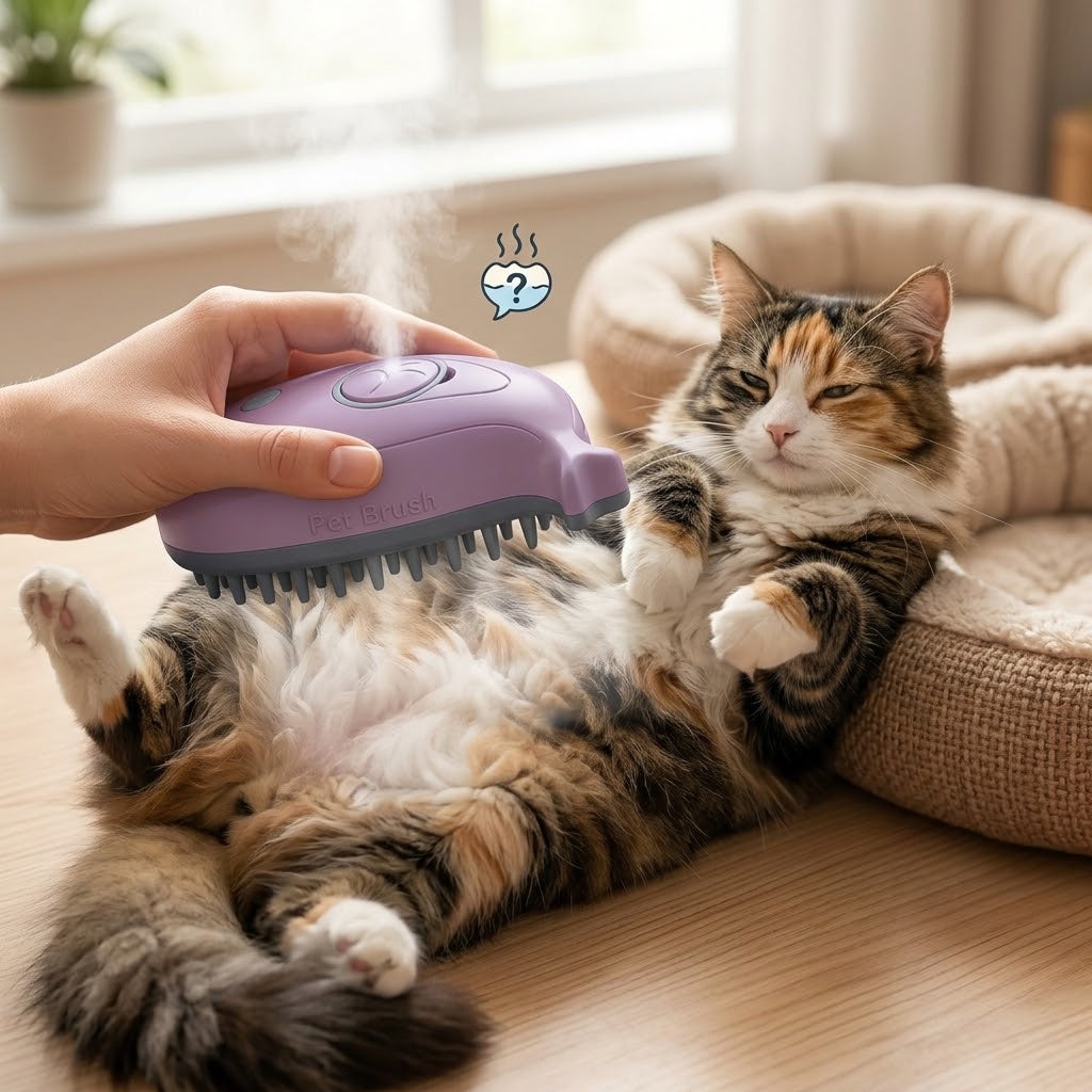 Whale Cat™ Ultrasonic Steam Brush - Hygiene and Relaxation