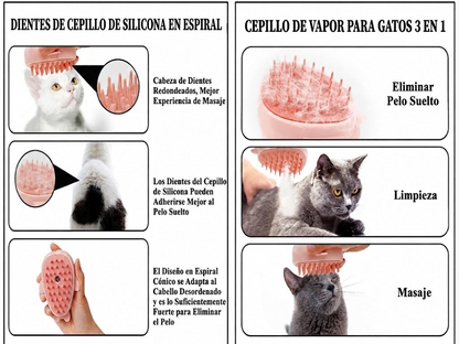 Whale Cat™ Ultrasonic Steam Brush - Hygiene and Relaxation