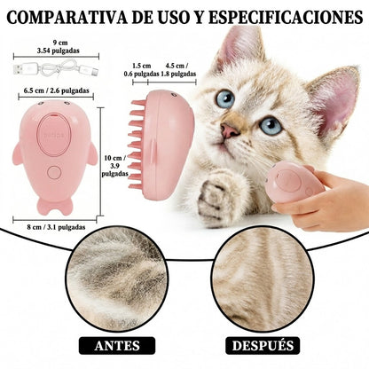 Whale Cat™ Ultrasonic Steam Brush - Hygiene and Relaxation