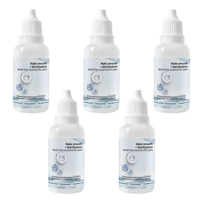 Cat and Dog Grooming Essence: 3-5 Pieces Steam Brush Wash-Free Hair Serum for Effective Pet Cleaning and Depilation