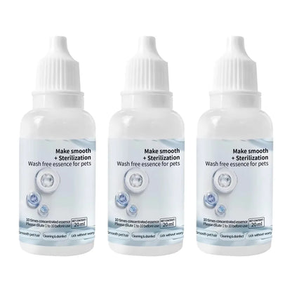 Cat and Dog Grooming Essence: 3-5 Pieces Steam Brush Wash-Free Hair Serum for Effective Pet Cleaning and Depilation