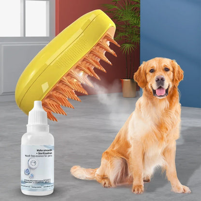 Cat and Dog Grooming Essence: 3-5 Pieces Steam Brush Wash-Free Hair Serum for Effective Pet Cleaning and Depilation