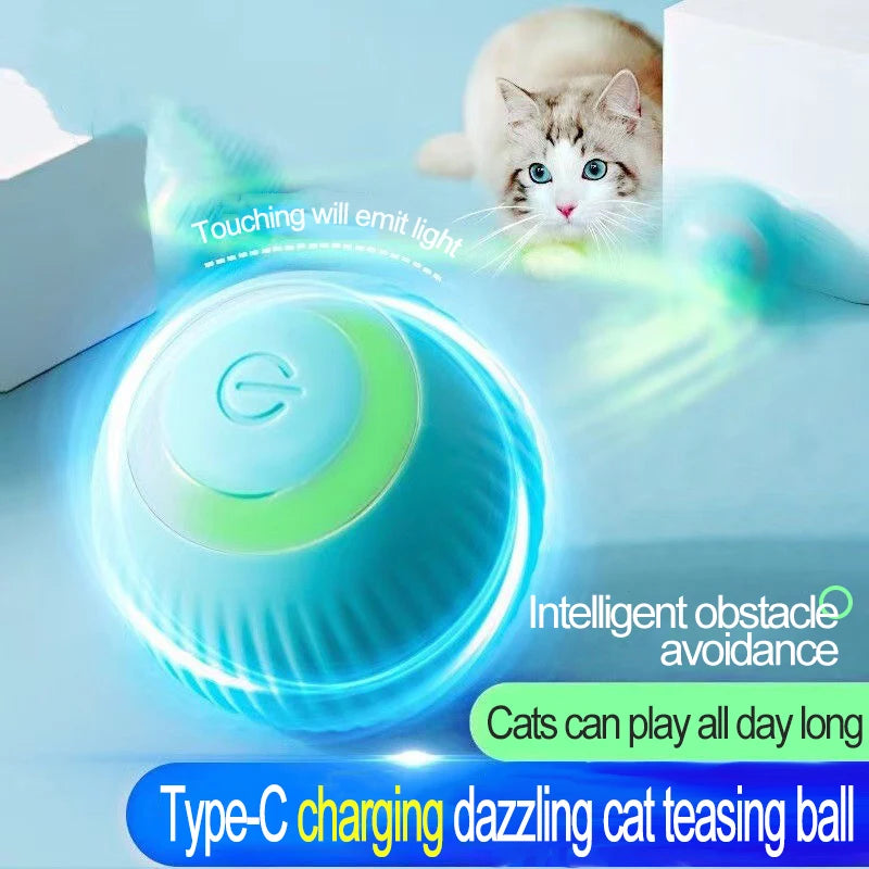 Interactive Automatic Electric Cat Ball Toy for Indoor Entertainment - Model MWJ01