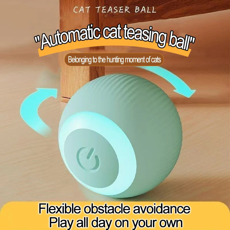 Interactive Automatic Electric Cat Ball Toy for Indoor Entertainment - Model MWJ01