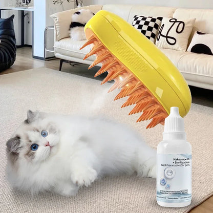 Cat and Dog Grooming Essence: 3-5 Pieces Steam Brush Wash-Free Hair Serum for Effective Pet Cleaning and Depilation