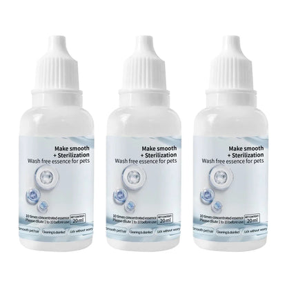 Cat and Dog Grooming Essence: 3-5 Pieces Steam Brush Wash-Free Hair Serum for Effective Pet Cleaning and Depilation