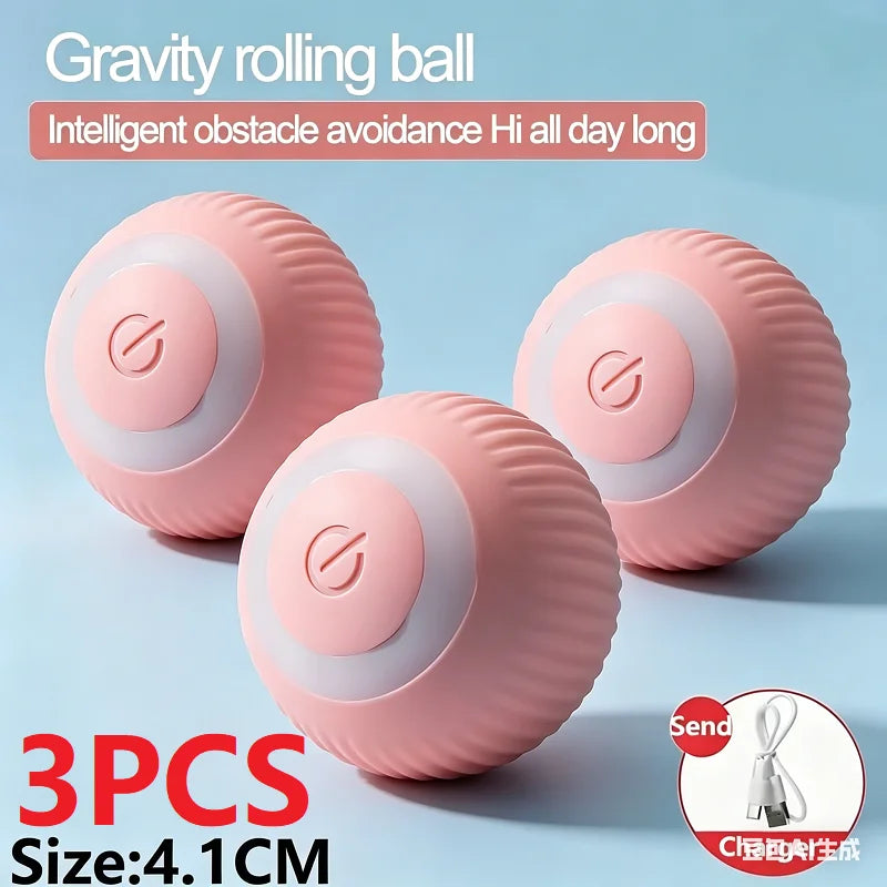 Interactive Automatic Electric Cat Ball Toy for Indoor Entertainment - Model MWJ01