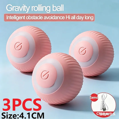 Interactive Automatic Electric Cat Ball Toy for Indoor Entertainment - Model MWJ01