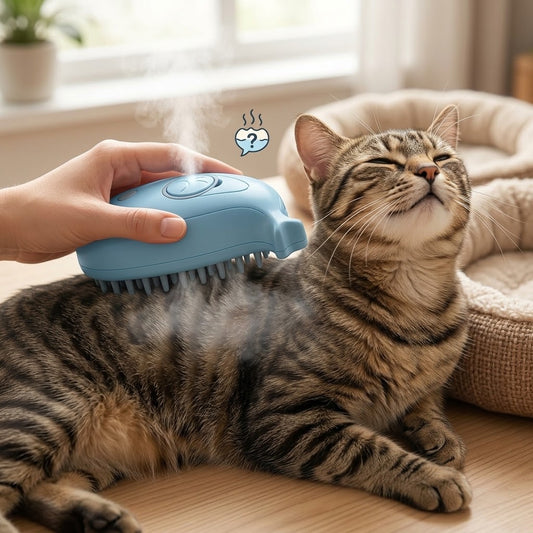 Whale Cat™ Ultrasonic Steam Brush - Hygiene and Relaxation